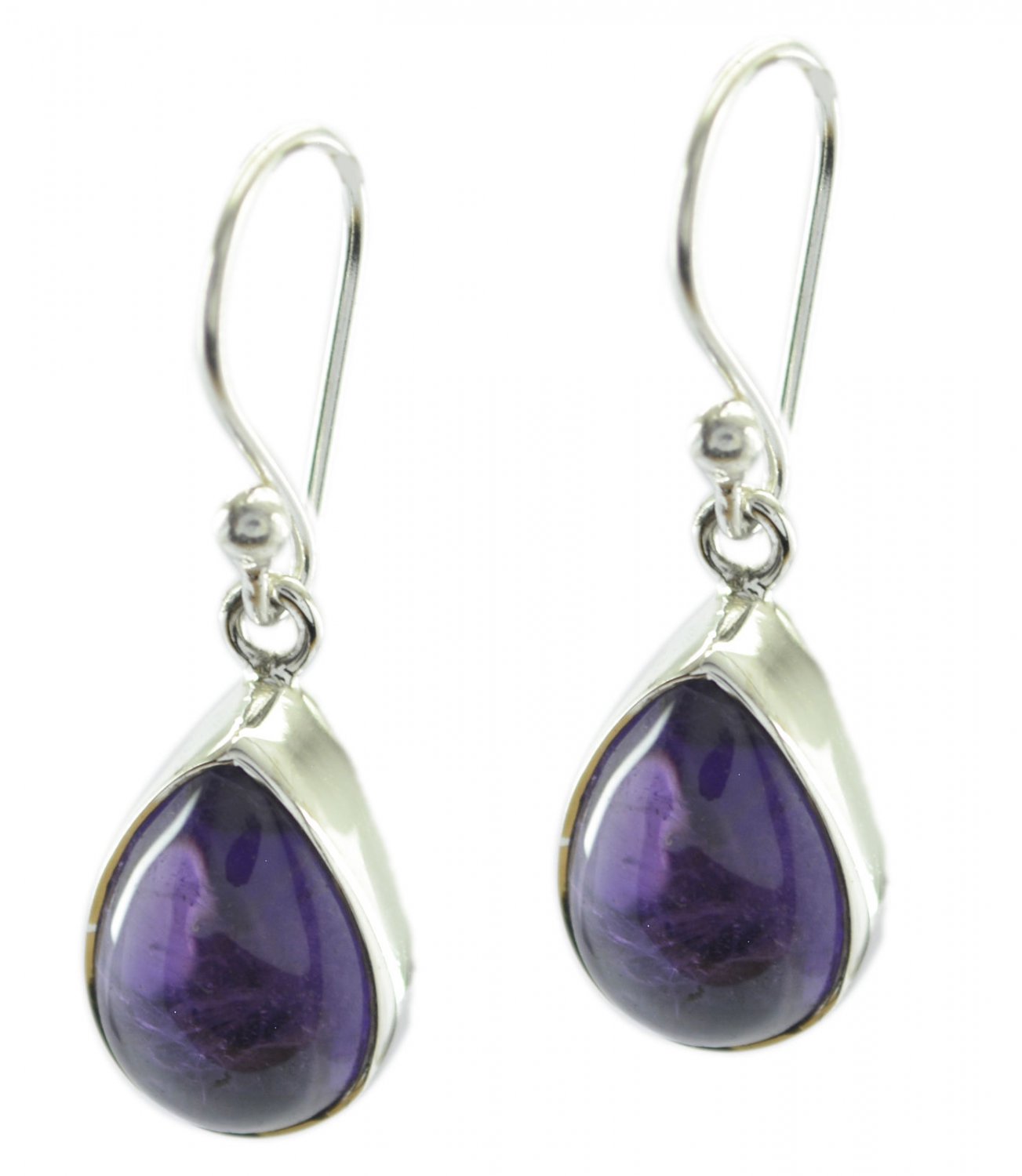ideal Amethyst 925 Sterling Silver Purple Earring genuine Designer US