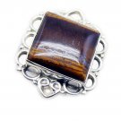 enticing Tiger Eye 925 Sterling Silver Brown Ring genuine usually US