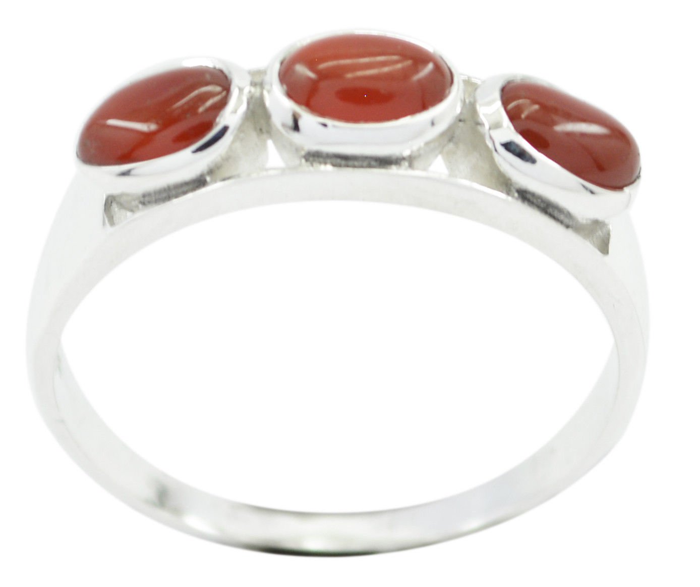 fair Red Onyx 925 Sterling Silver Red Ring genuine usually US