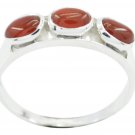 fair Red Onyx 925 Sterling Silver Red Ring genuine usually US