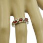 fair Red Onyx 925 Sterling Silver Red Ring genuine usually US