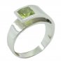 delicate Peridot 925 Sterling Silver Green Ring genuine usually US