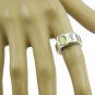delicate Peridot 925 Sterling Silver Green Ring genuine usually US