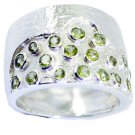 bewitching Peridot 925 Sterling Silver Green Ring Natural ordinary US