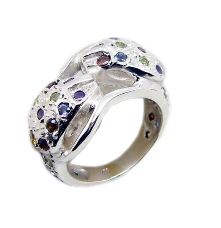 pulchritudinous Multi 925 Sterling Silver Multi Ring Natural jewelry US