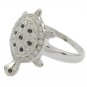 charming Multi CZ 925 Sterling Silver Multi Ring Natural jaipur US