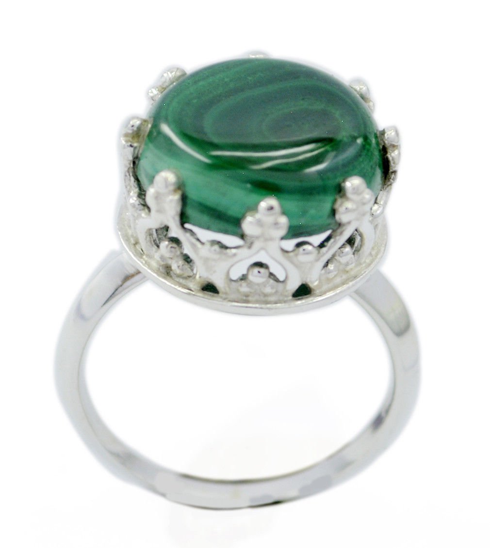 splendid Malachite 925 Sterling Silver Multi Ring Natural normaly US