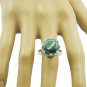 splendid Malachite 925 Sterling Silver Multi Ring Natural normaly US