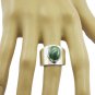 handsome Malachite 925 Sterling Silver Multi Ring genuine simply US