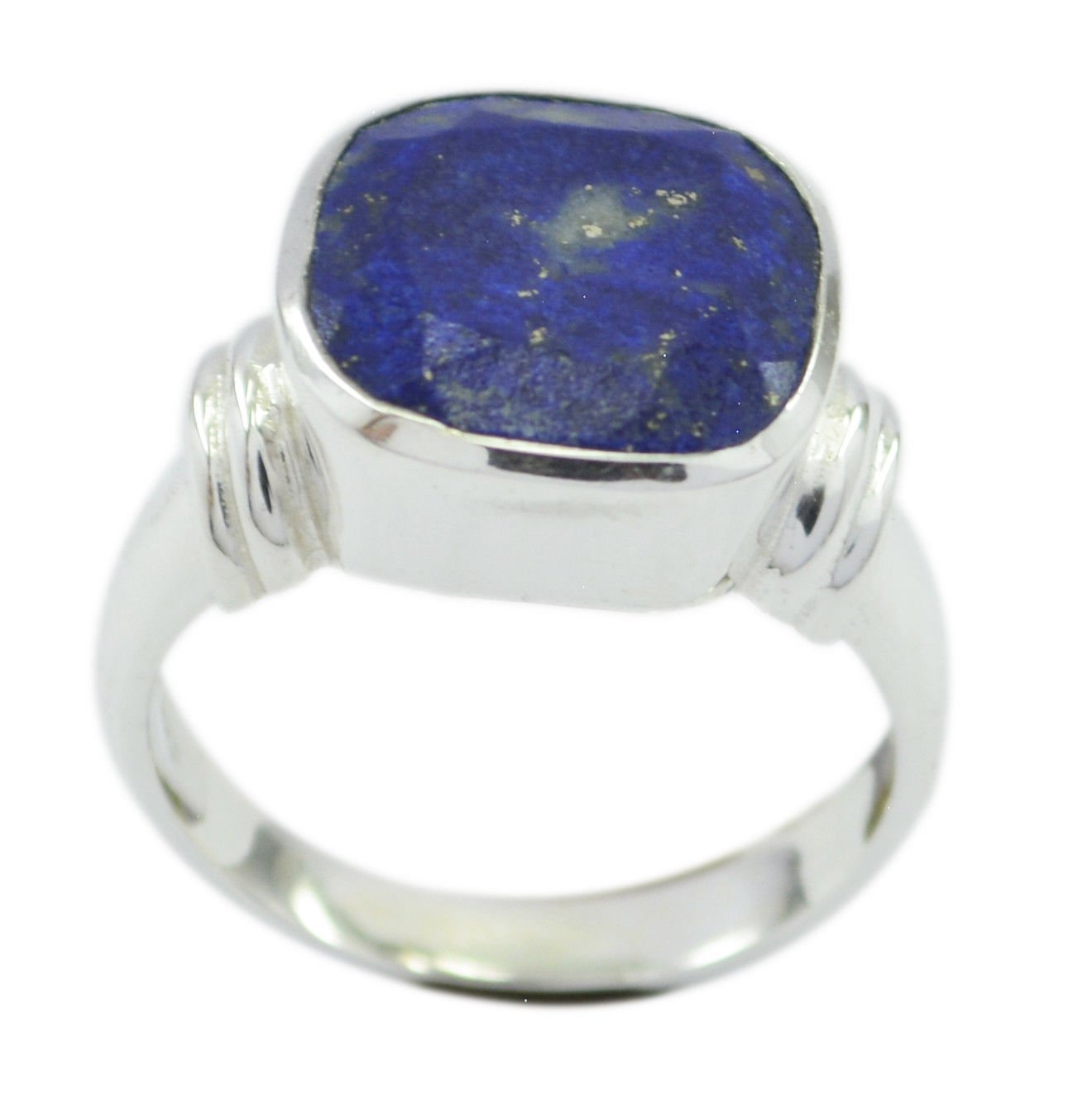 splendid Lapis Lazuli 925 Sterling Silver Blue Ring genuine wholesale US