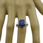 splendid Lapis Lazuli 925 Sterling Silver Blue Ring genuine wholesale US