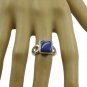 handsome Lapis Lazuli 925 Sterling Silver Blue Ring Natural supply US
