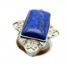 grand Lapis Lazuli 925 Sterling Silver Blue Ring genuine wholesales US