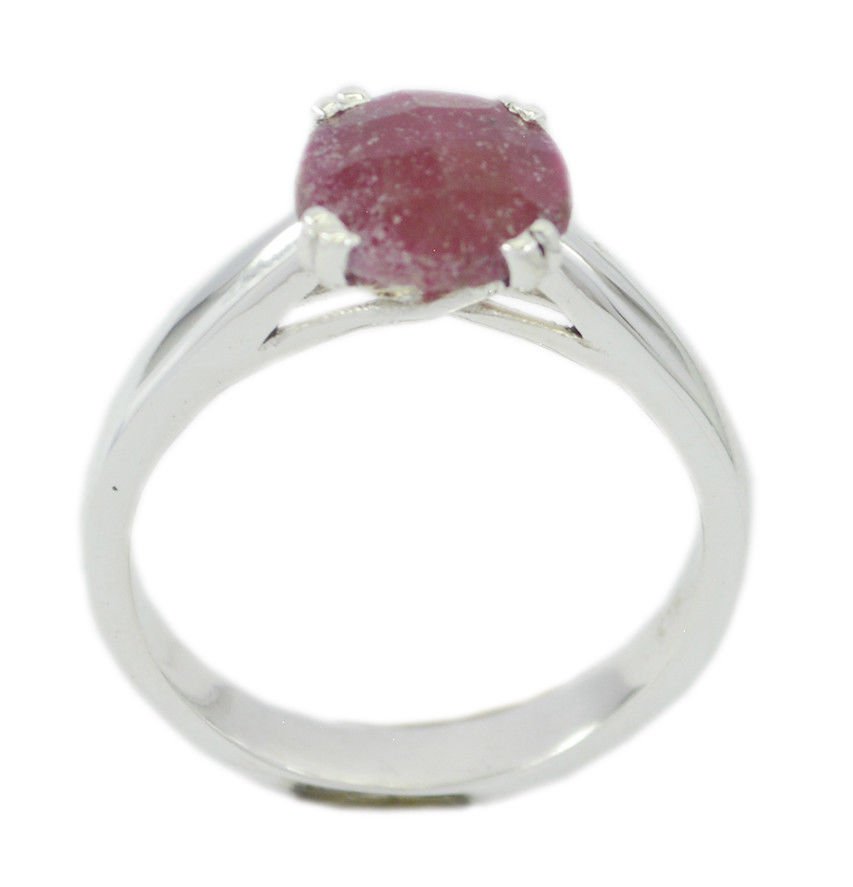elegant Indian Ruby 925 Sterling Silver Red Ring genuine gemstones US