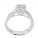fine Crystal Quartz 925 Sterling Silver White Ring genuine exporter US