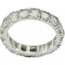 excellent Crystal Quartz 925 Sterling Silver White Ring genuine general US