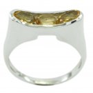 grand Citrine 925 Sterling Silver Yellow Ring Natural supplies US