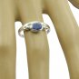 pleasing Blue Shappire CZ 925 Sterling Silver Blue Ring genuine generally US