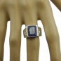 cute Blue Shappire CZ 925 Sterling Silver Blue Ring Natural handcrafted US