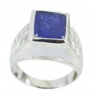 charming Blue Shappire CZ 925 Sterling Silver Blue Ring Natural wholesales US