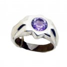 fascinating Amethyst 925 Sterling Silver Purple Ring Natural gemstones US