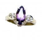 classy Amethyst 925 Sterling Silver Purple Ring Natural jaipur US