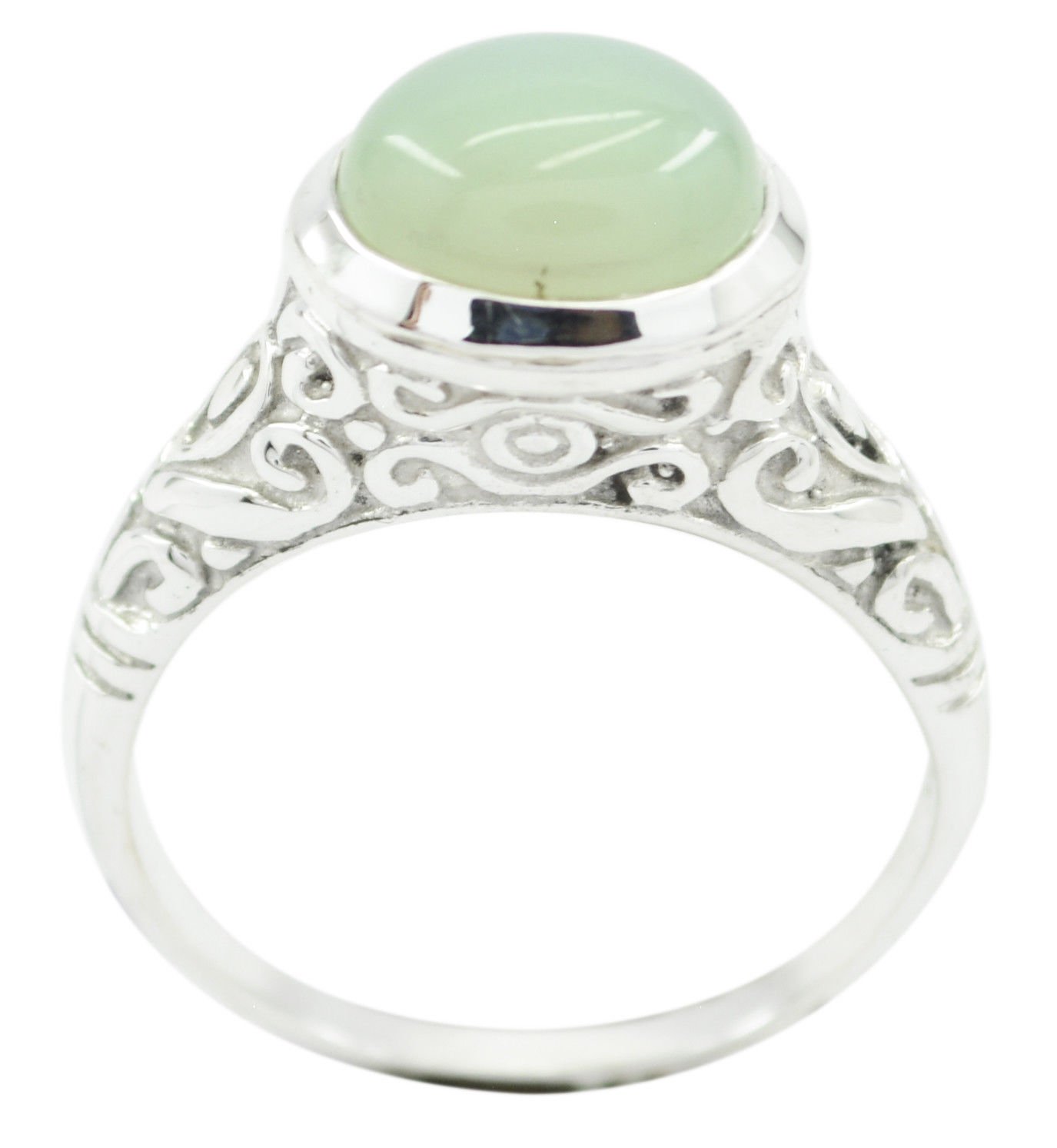fine-looking Aqua Chalcedony 925 Sterling Silver Blue Ring genuine ordinary US