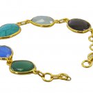 appealing Multi Gemstone Gold Plated Multi Bracelet genuine suppiler US gift