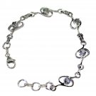cute Green Amethyst 925 Solid Sterling Silver Green Bracelet genuine simply US