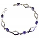 bewitching Iolite 925 SolidSterling Silver Blue Bracelet genuine handcrafted US