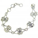 pulchritudinous White CZ 925 Solid Sterling Silver White Bracelet regular US
