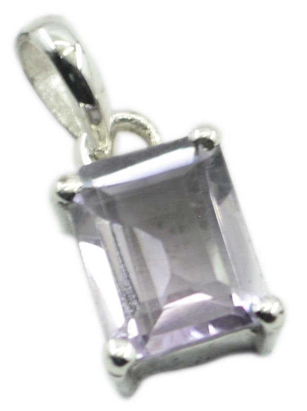 pulchritudinous Amethyst 925 Sterling Silver Purple Pendant genuine indian US