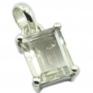 attractive Crystal Quqartz 925Sterling Silver White Pendant genuine supplies US