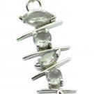 gorgeous Crystal Quqartz 925 Sterling Silver White Pendant Natural supply US