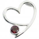 fine-looking Garnet 925 Sterling Silver Red Pendant Natural indian US
