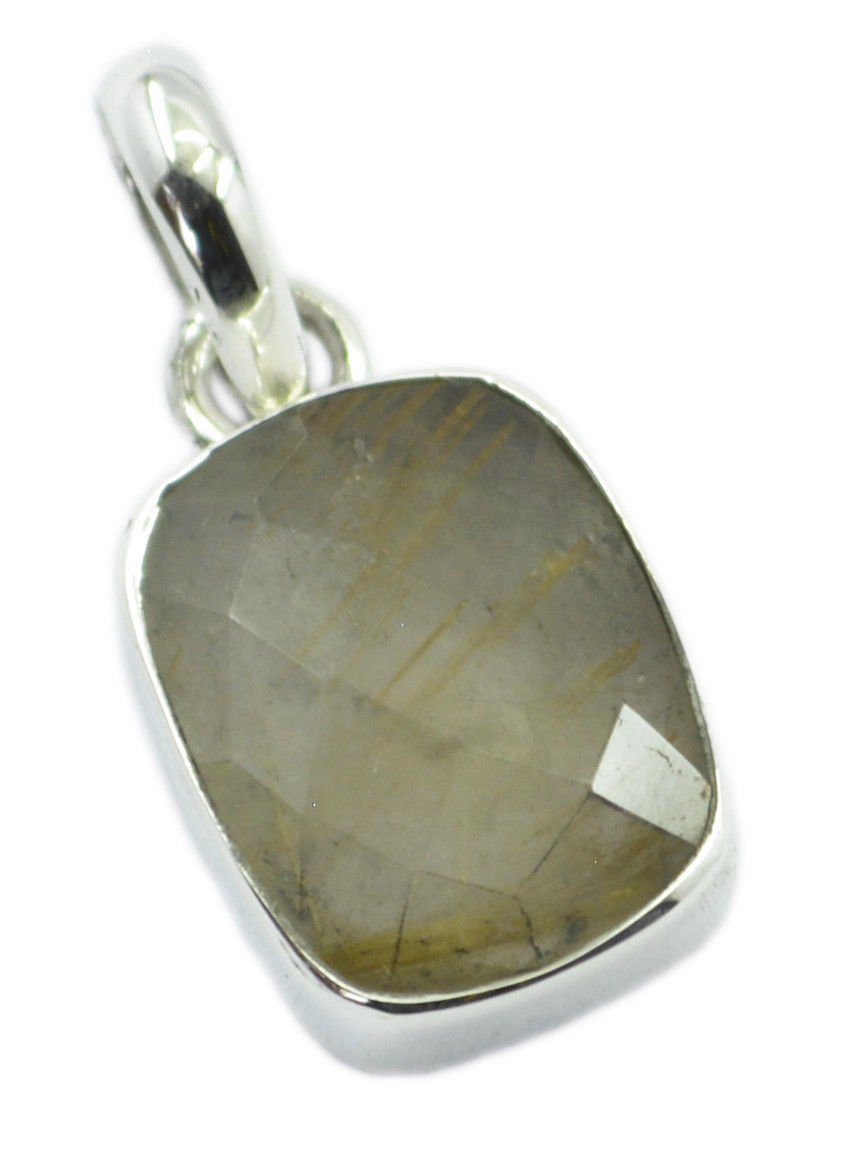 captivating Rutile Quartz 925Sterling Silver Multi Pendant Natural jewellery US
