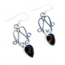 exquisite Smoky Quartz 925 Sterling Silver Brown Earring Natural usual US