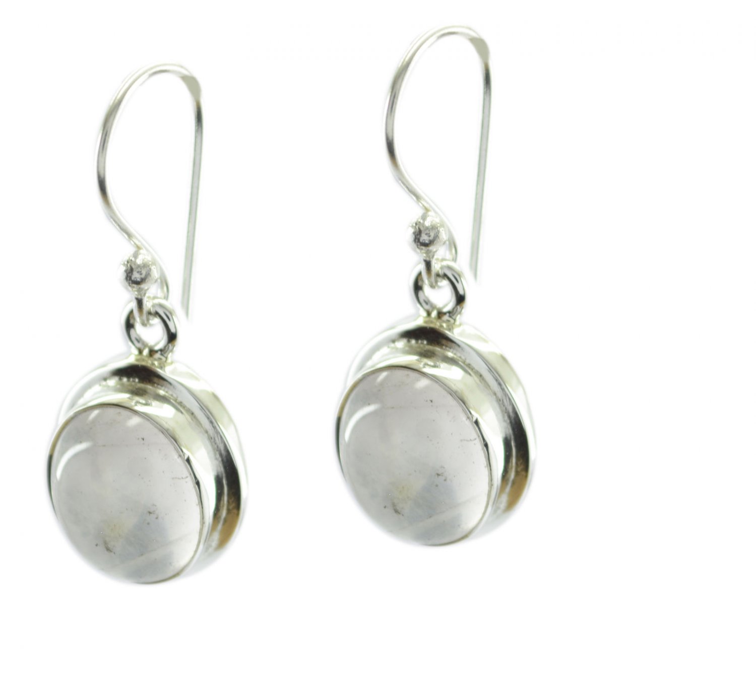 pulchritudinous Rose Quartz 925 Sterling Silver Pink Earring Natural easily US