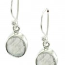grand Rainbow moonstone 925 Sterling Silver White Earring genuine handcrafted US