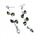 enticing Peridot 925 Sterling Silver Green Earring Natural handcrafted US