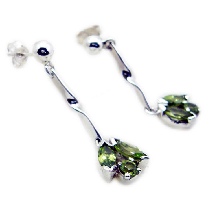 captivating Peridot 925 Sterling Silver Green Earring Natural suppiler US