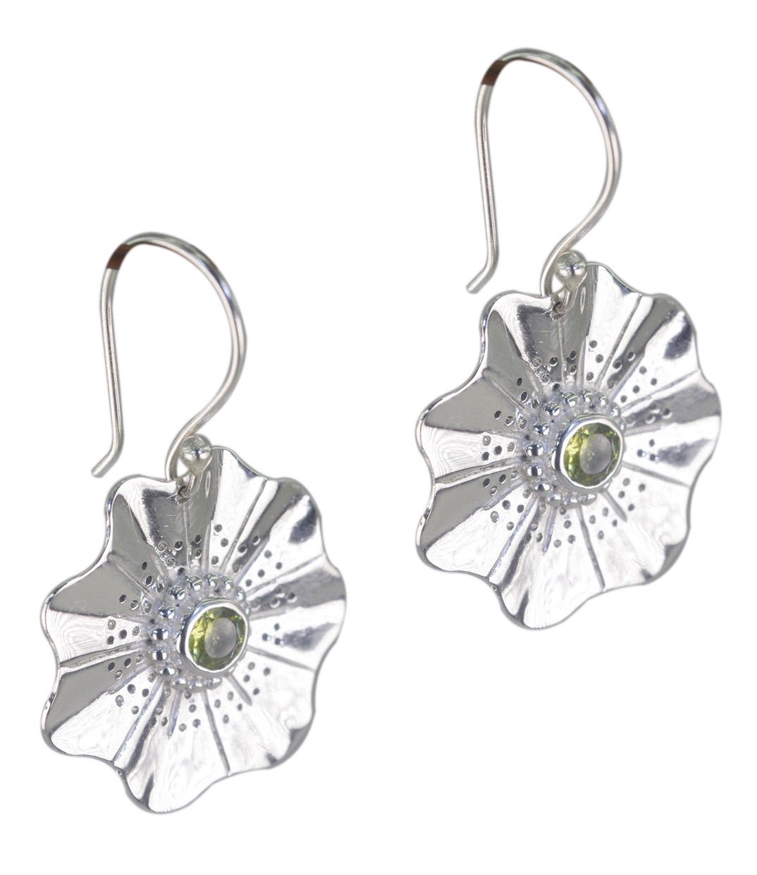 enticing Peridot 925 Solid Sterling Silver Green Earring Natural suppiler US