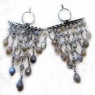 exquisite Labradorite 925 Solid Sterling Silver Gray Earring genuine supply US