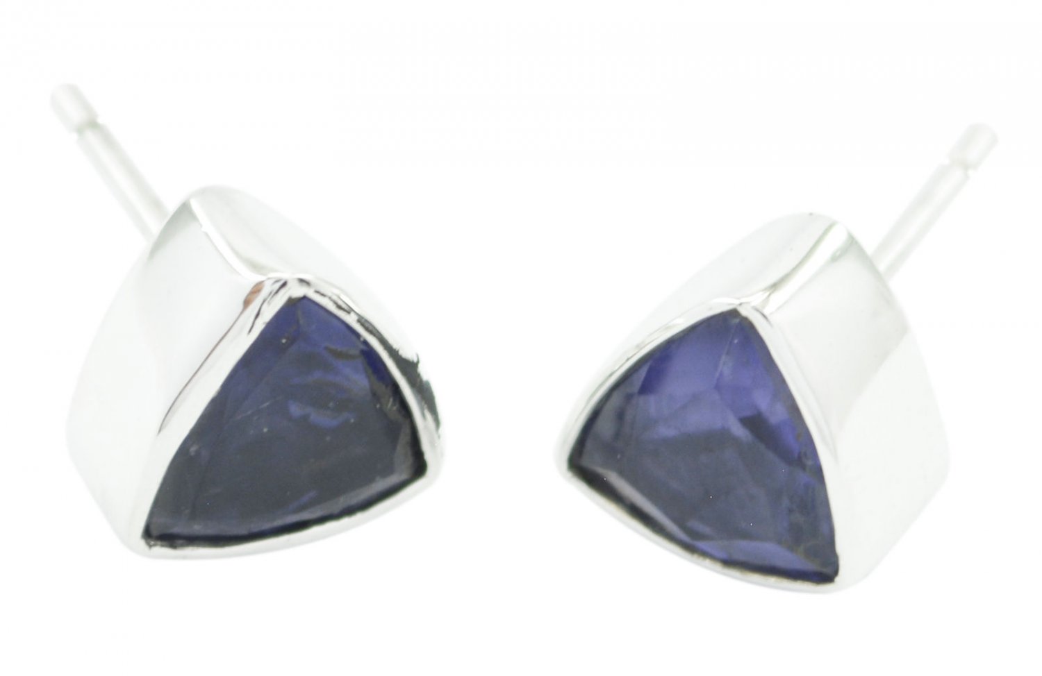adorable Iolite 925 Sterling Silver Blue Earring Natural generally US