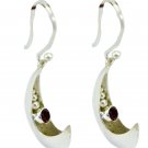 charming Garnet 925 Sterling Silver Red Earring Natural jewellery US
