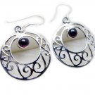elegant Garnet 925 Sterling Silver Red Earring Natural suppiler US