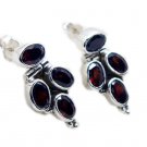 splendiferous Garnet 925 Sterling Silver Red Earring Natural easily US
