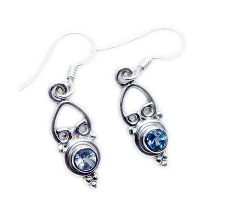 inviting Blue Topaz 925 Sterling Silver Blue Earring genuine wholesale US