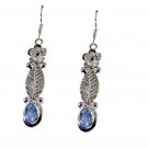 gorgeous Blue Topaz 925 Solid Sterling Silver Blue Earring genuine supplies US
