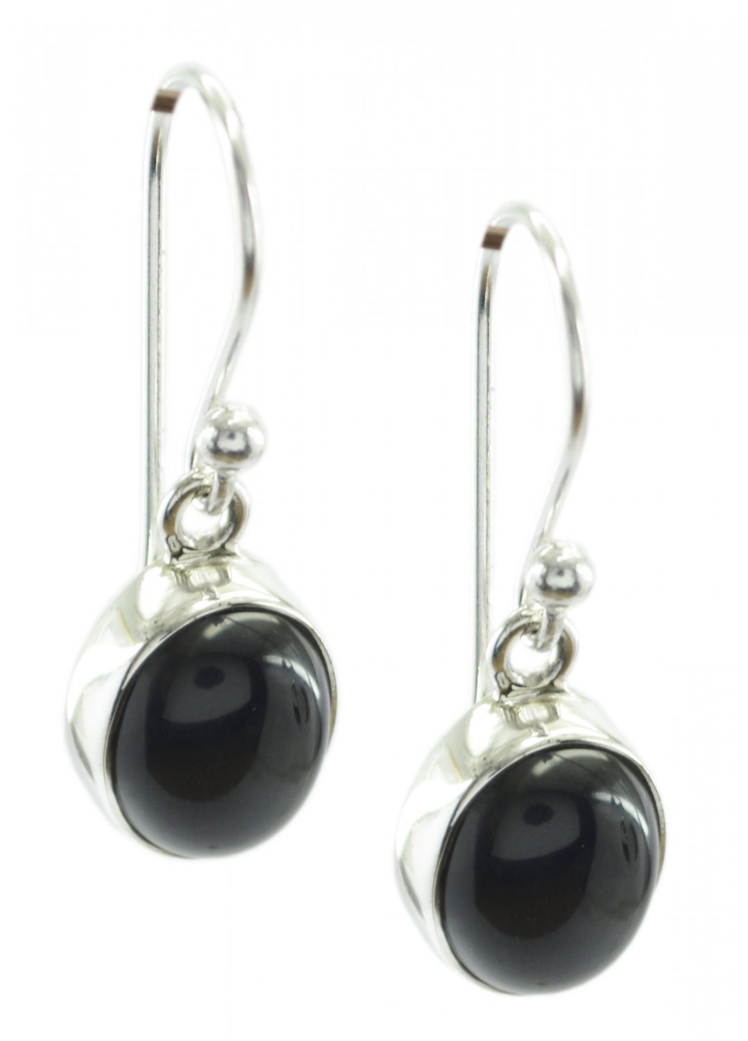 delicate Black Onyx 925 Sterling Silver Black Earring genuine jaipur US